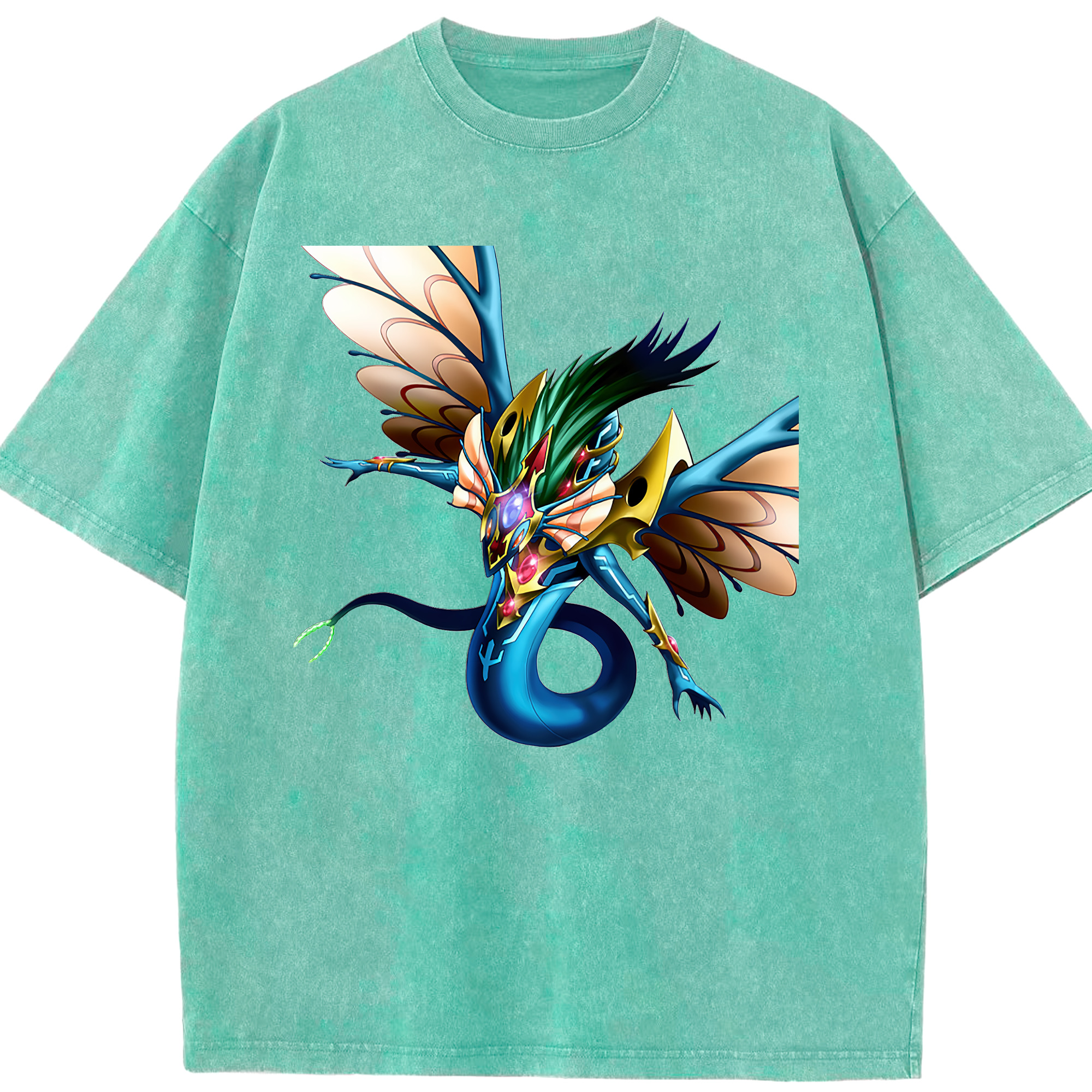 （画像用） 遊☆戯☆王 Yu-Gi-Oh! 綿100% ヴィンテージ風 半袖Tシャツ（フロントプリント）